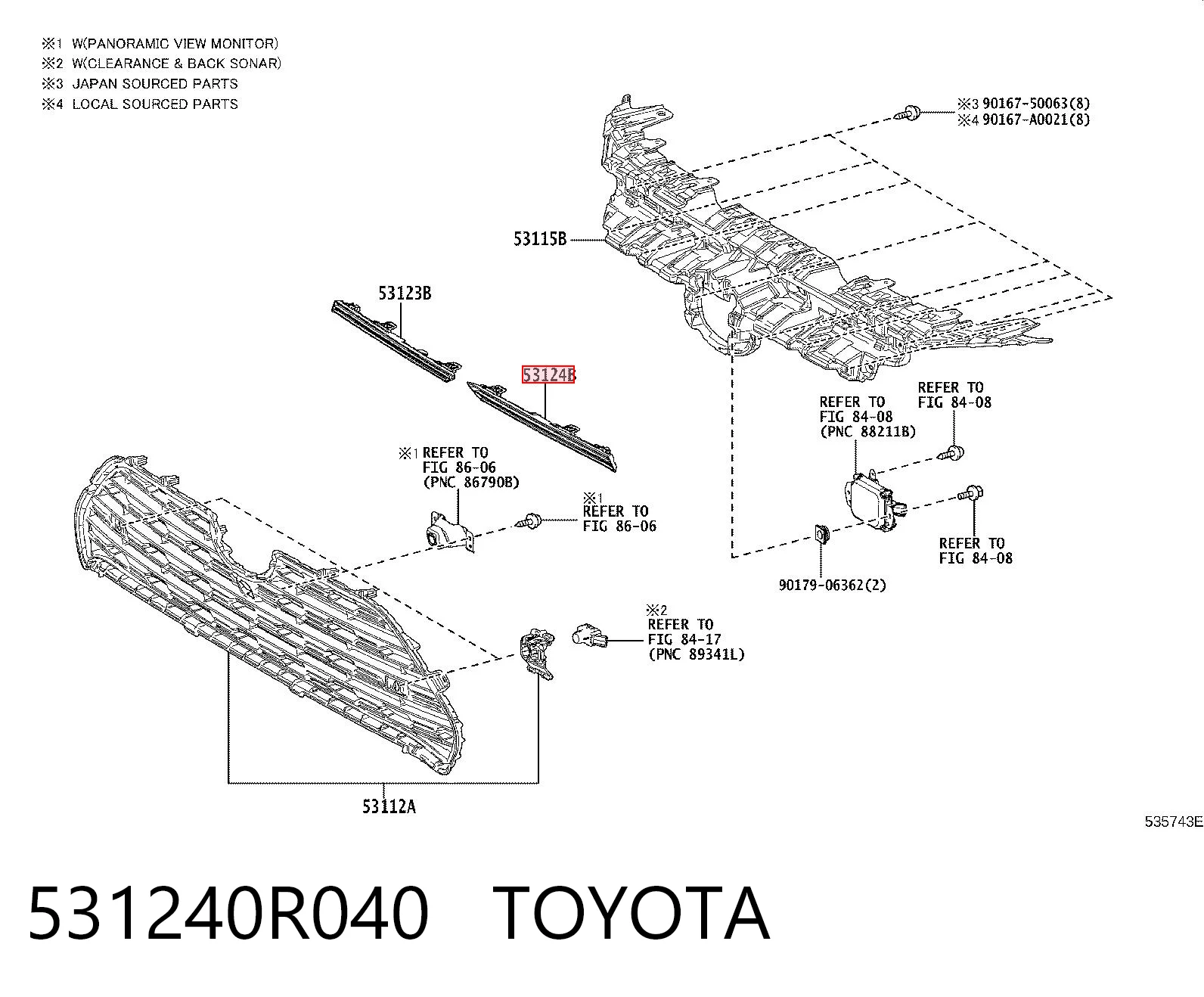 531240R040 Toyota 