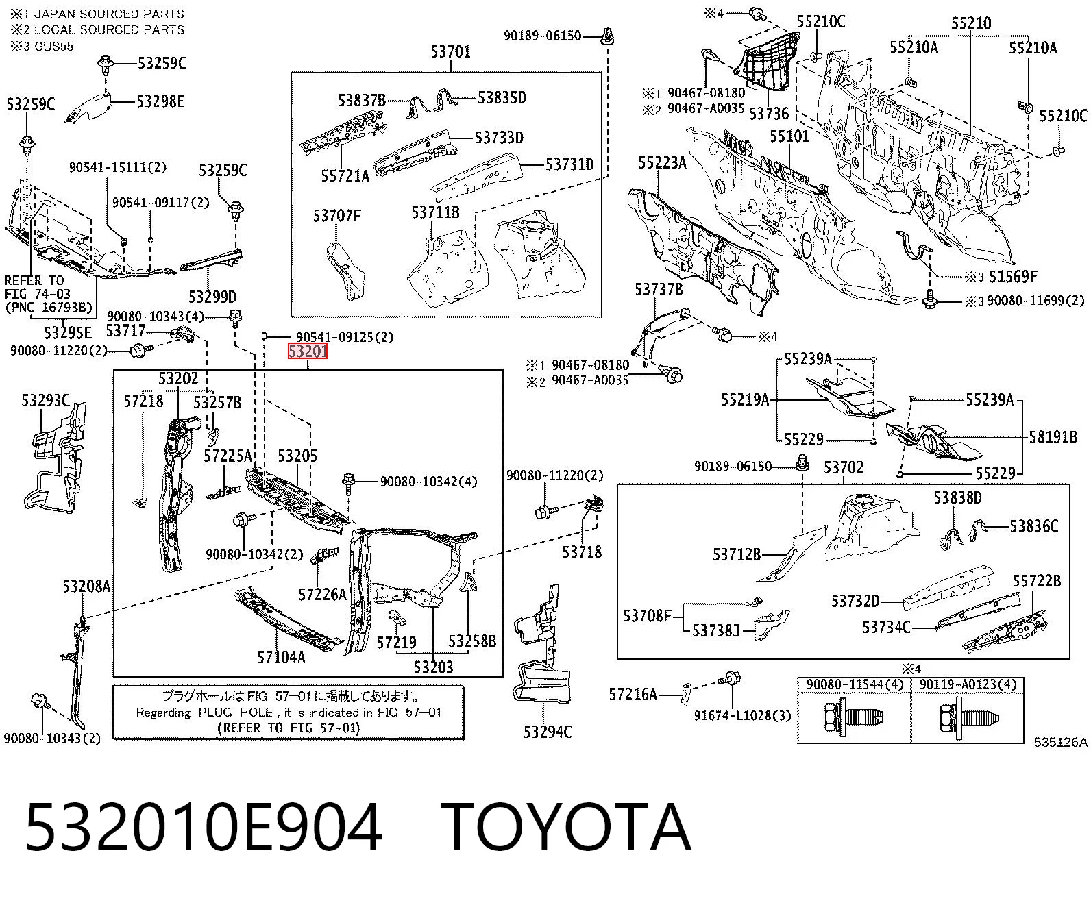 Телевизор на Toyota Highlander III U5