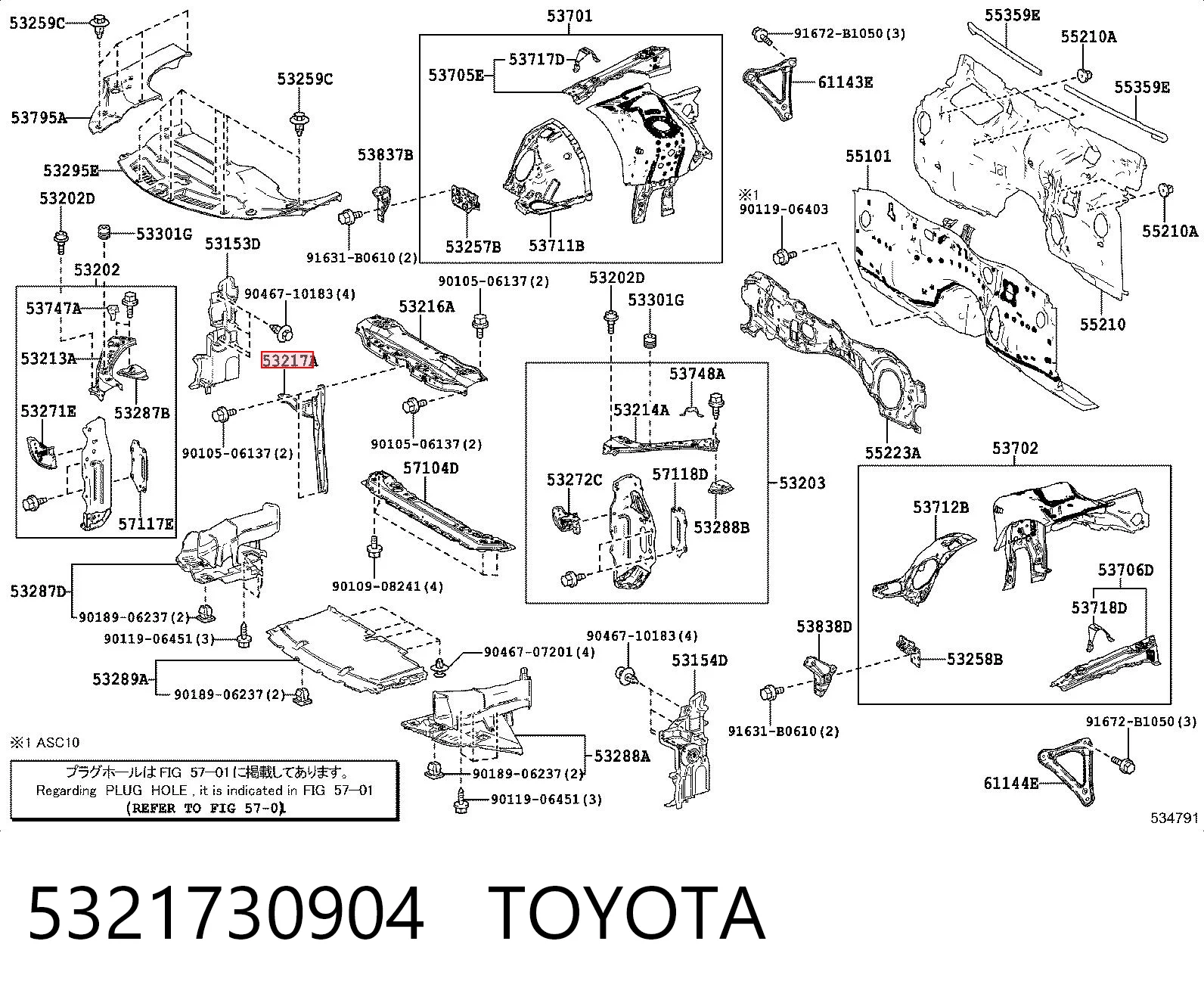 5321730904 Toyota 