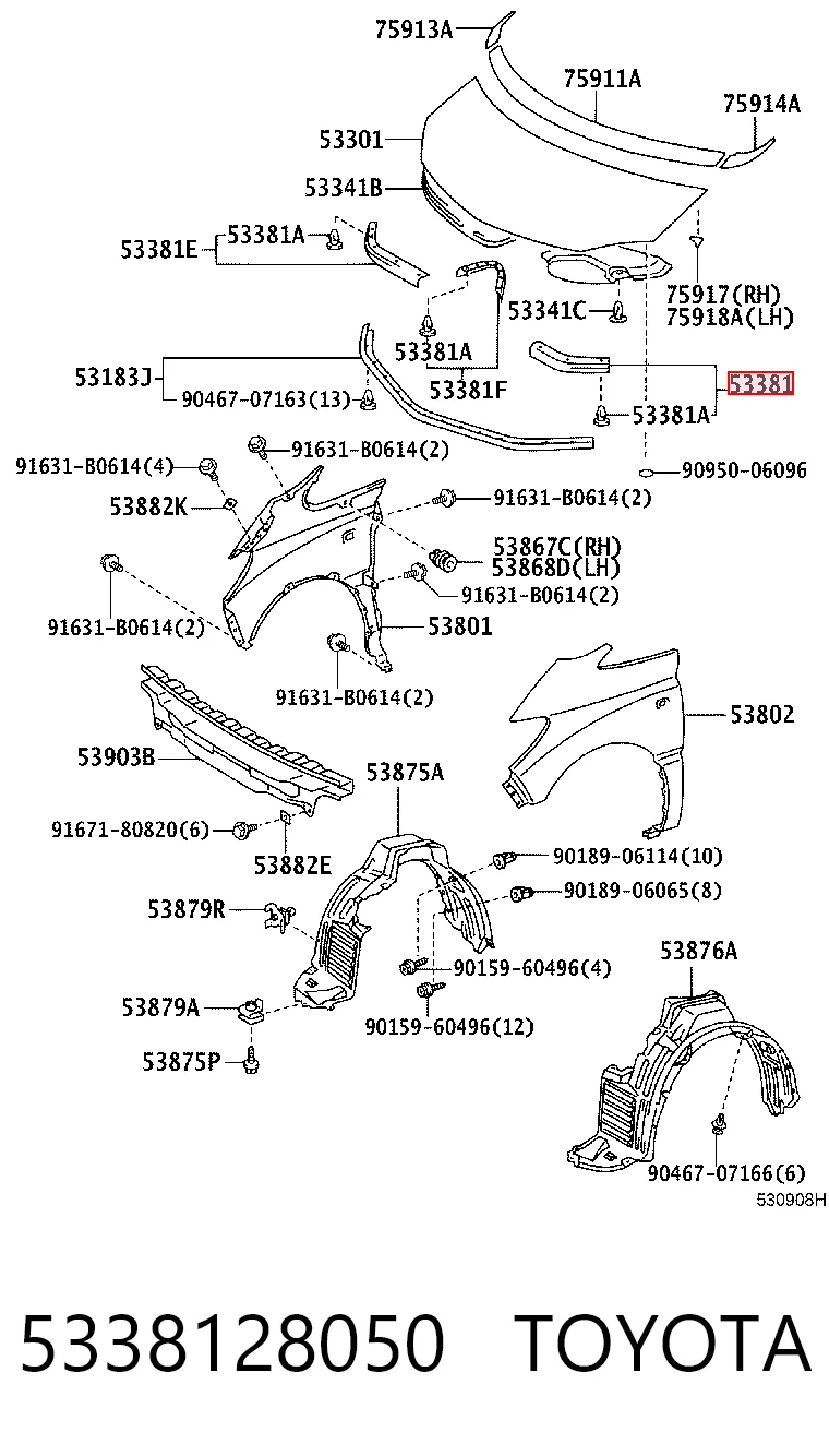 5338128050 Toyota