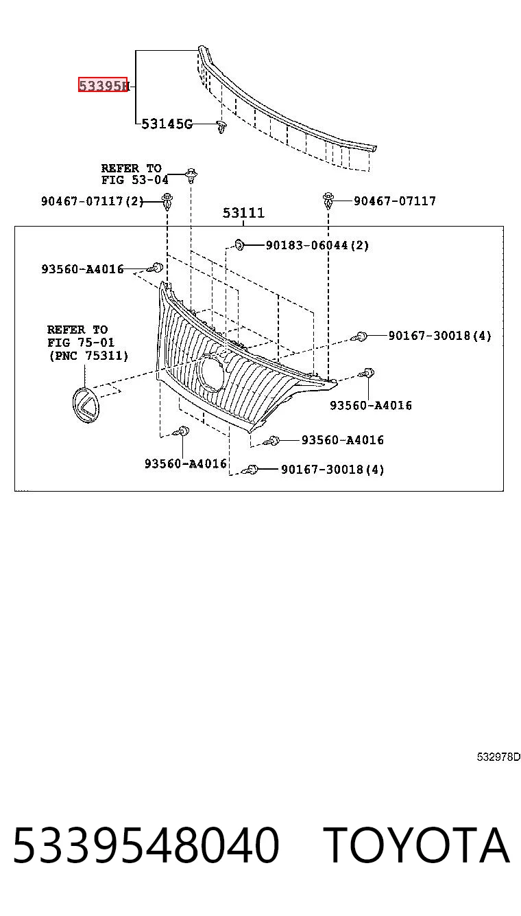 5339548040 Toyota