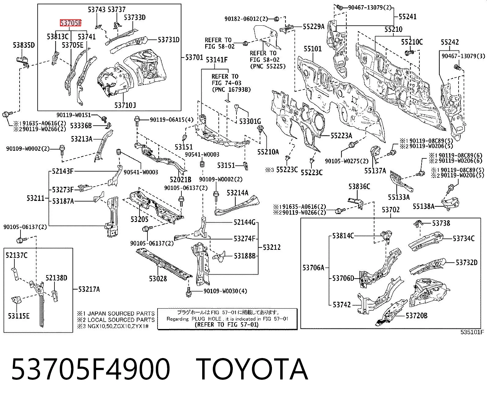 53705F4900 Toyota