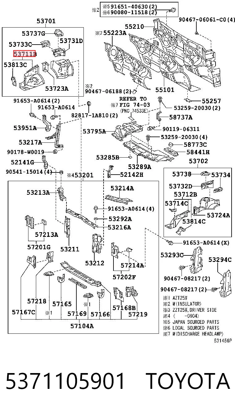 5371105901 Toyota