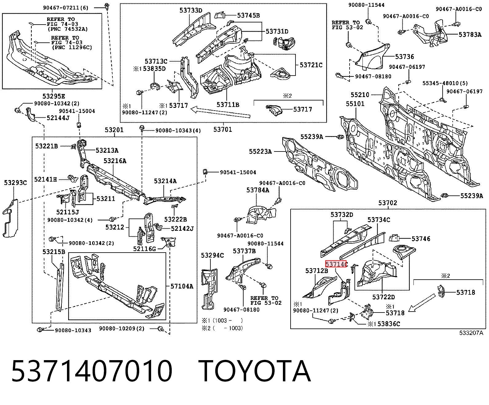 5371407010 Toyota 