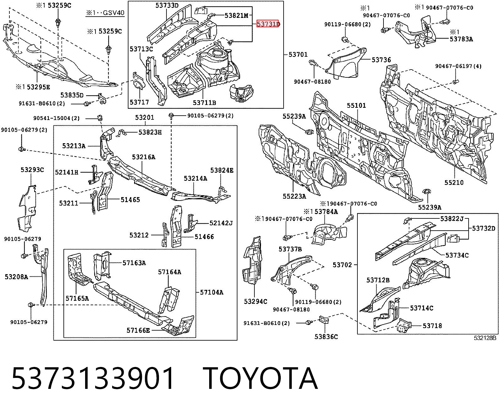 5373133901 Toyota