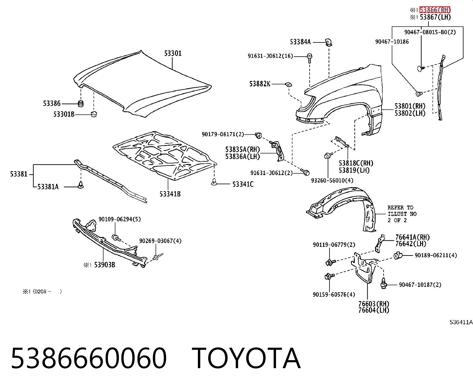 5386660060 Toyota