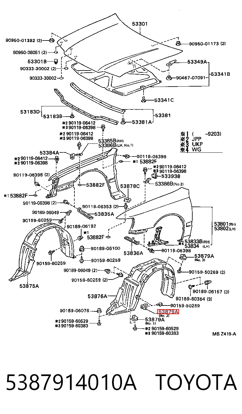 5387914010A Toyota 