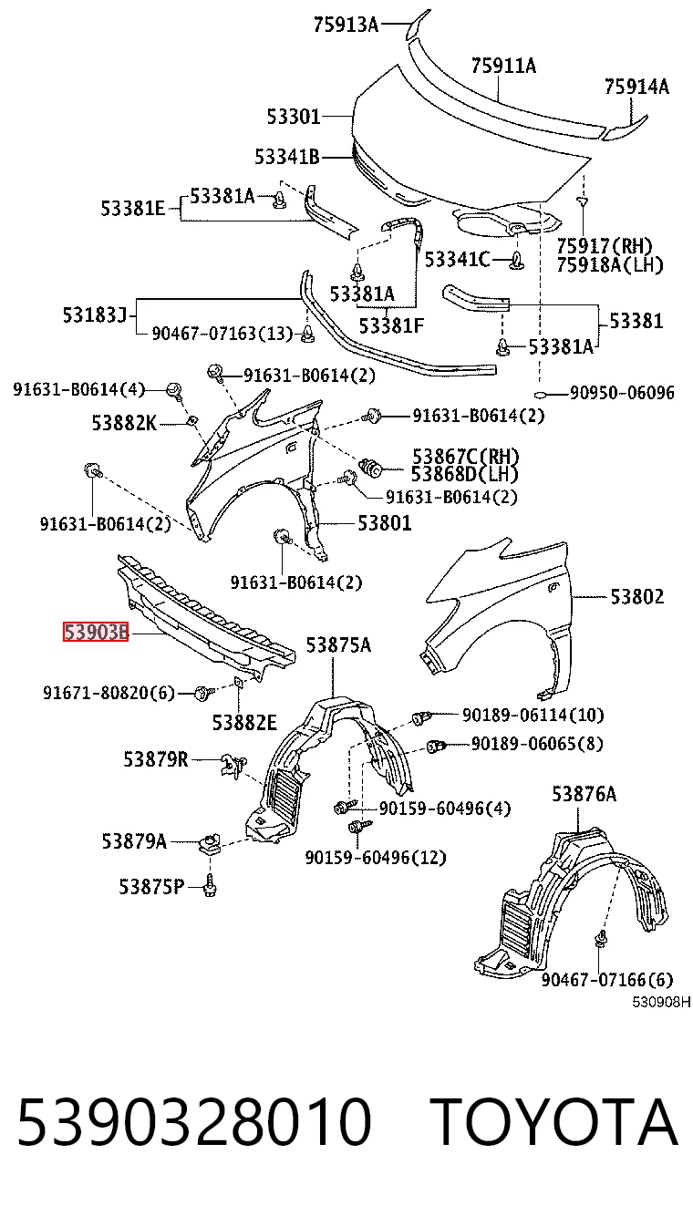 5390328010 Toyota