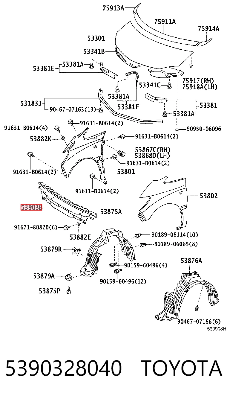 5390328040 Toyota