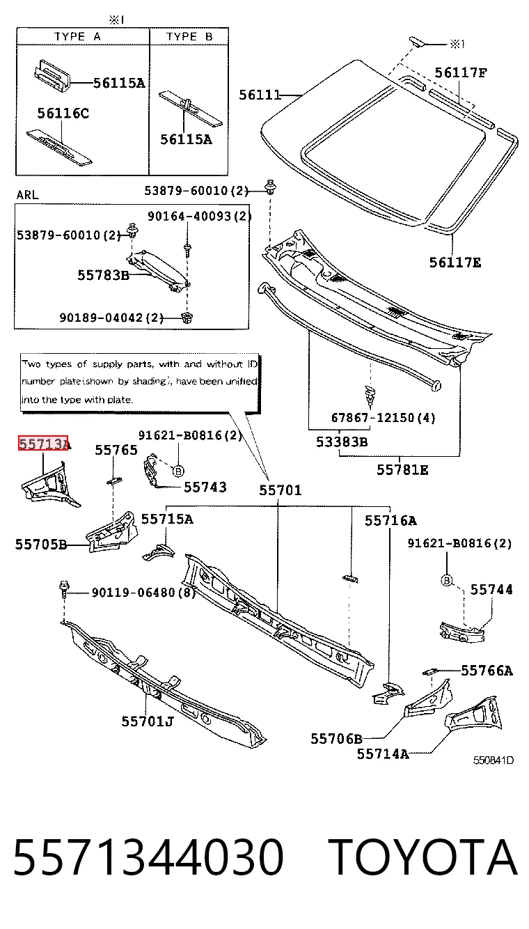 5571344030 Toyota