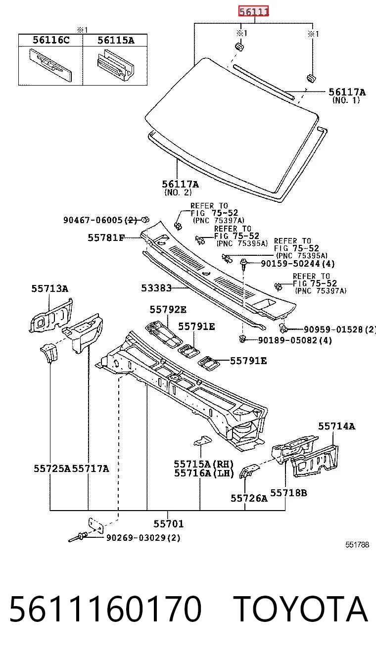 Стекло лобовое Toyota Land Cruiser 90 внедорожник (J9) (1996 - 2002) цена, от 67.15 USD