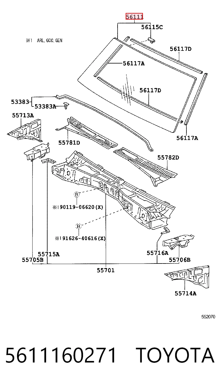 AB26634B Pilkington Автостекло