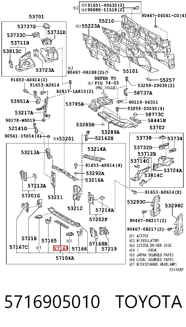 5716905010 Toyota