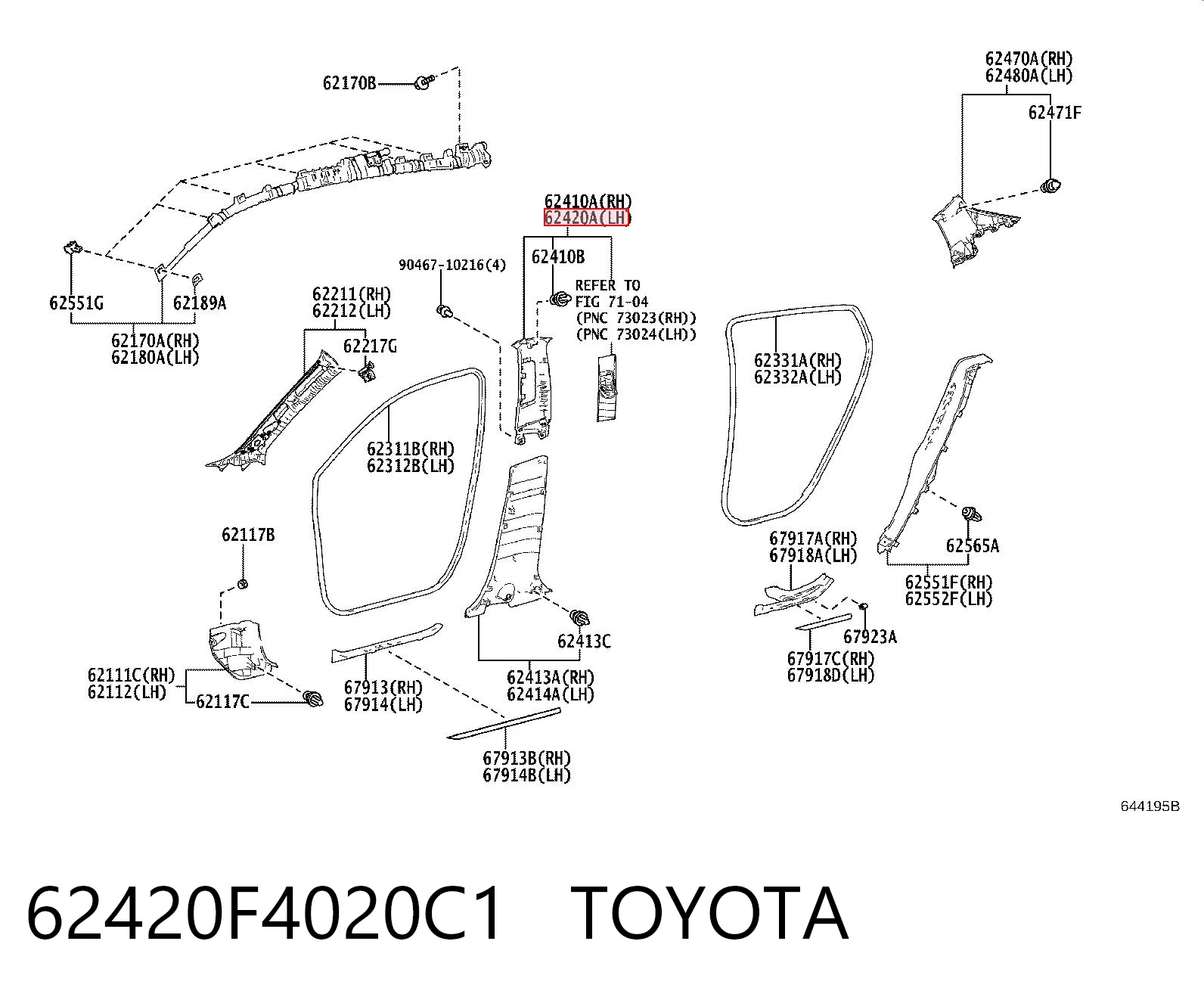62420F4020C1 Toyota