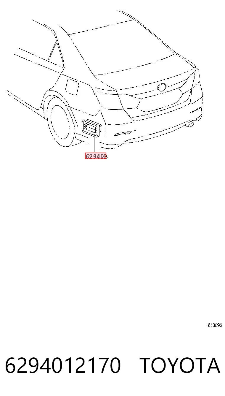 6294012170 Toyota Люк заднего крыла