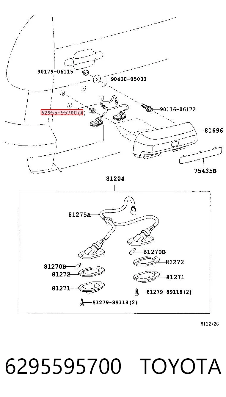 6295595700 Toyota