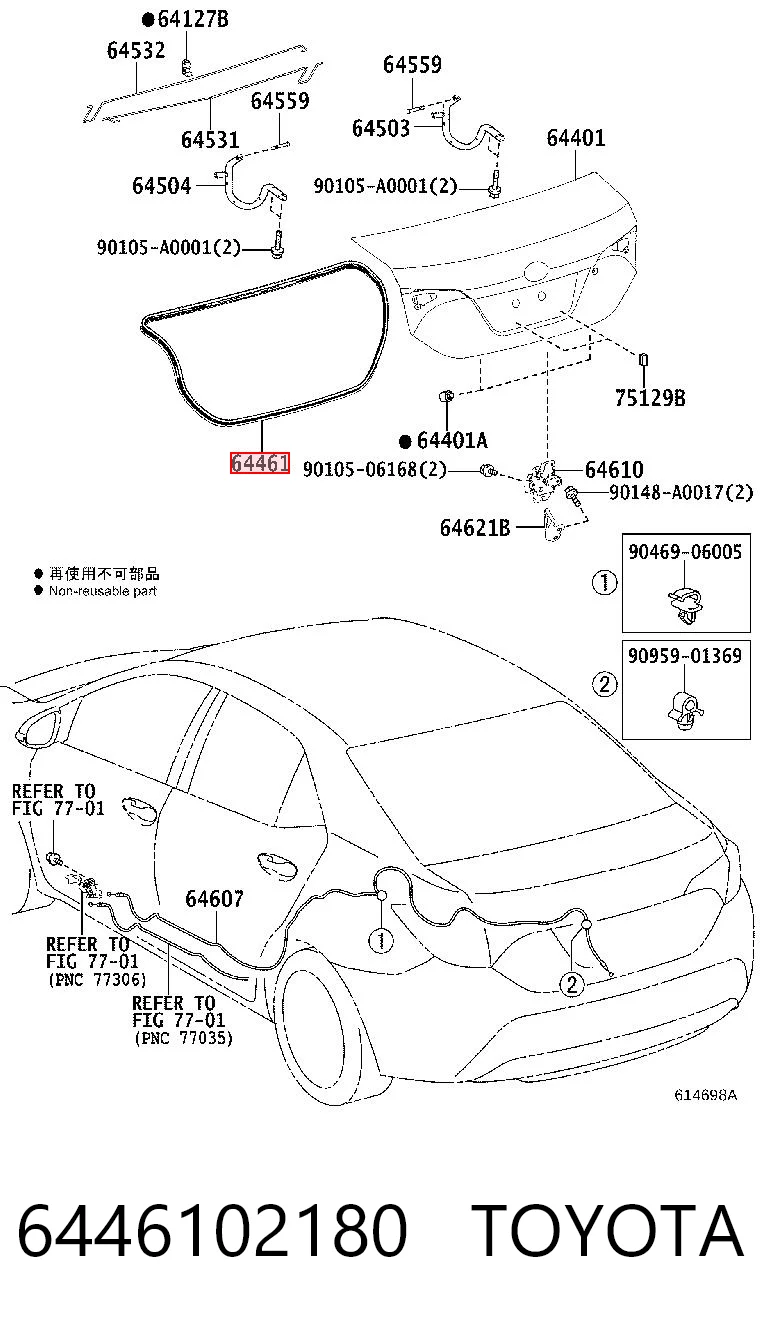 6446102180 Toyota 