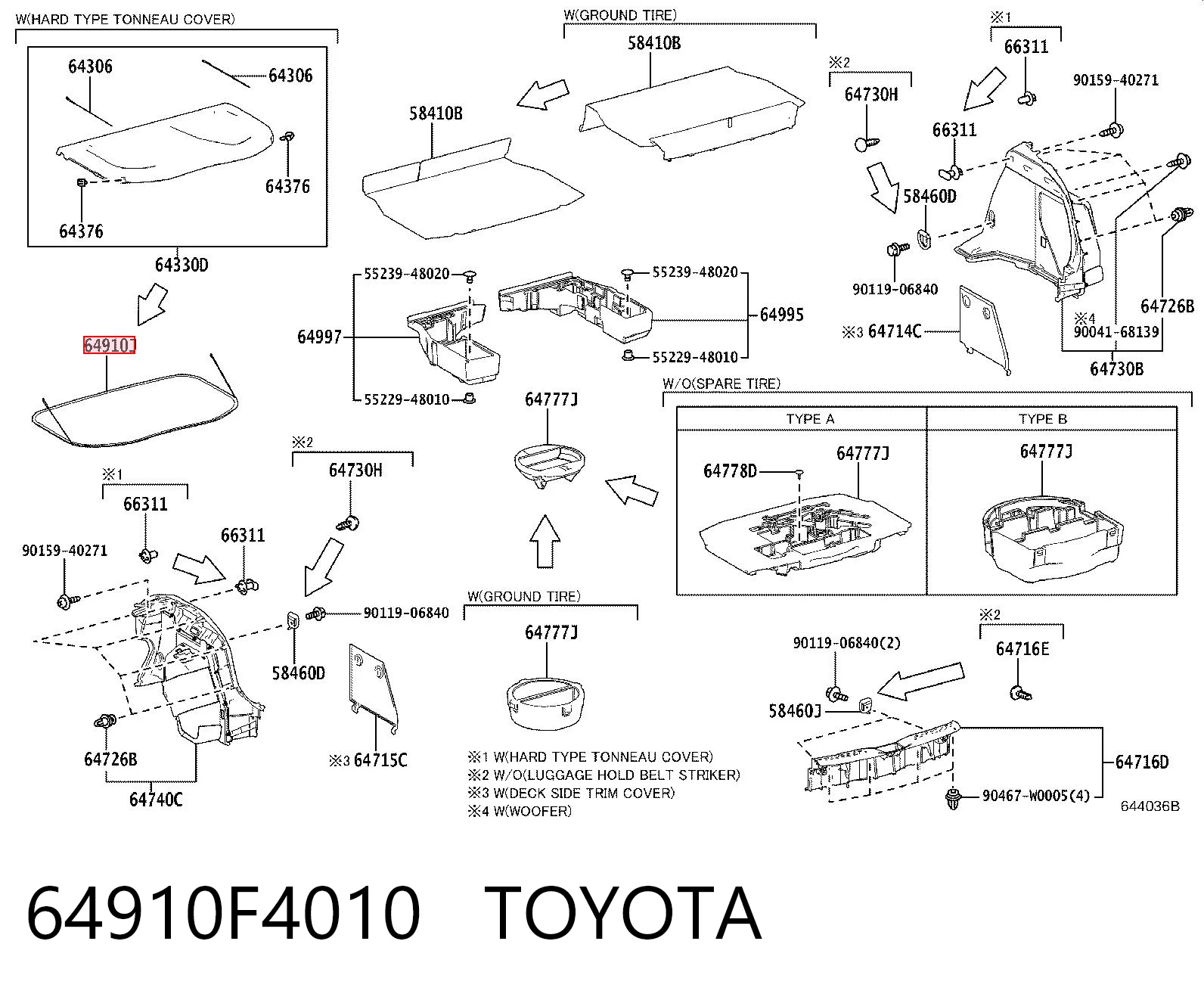 64910F4010 Toyota