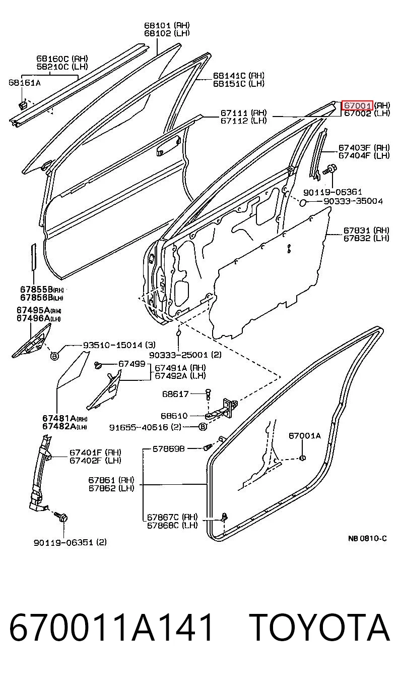 670011A141 Toyota