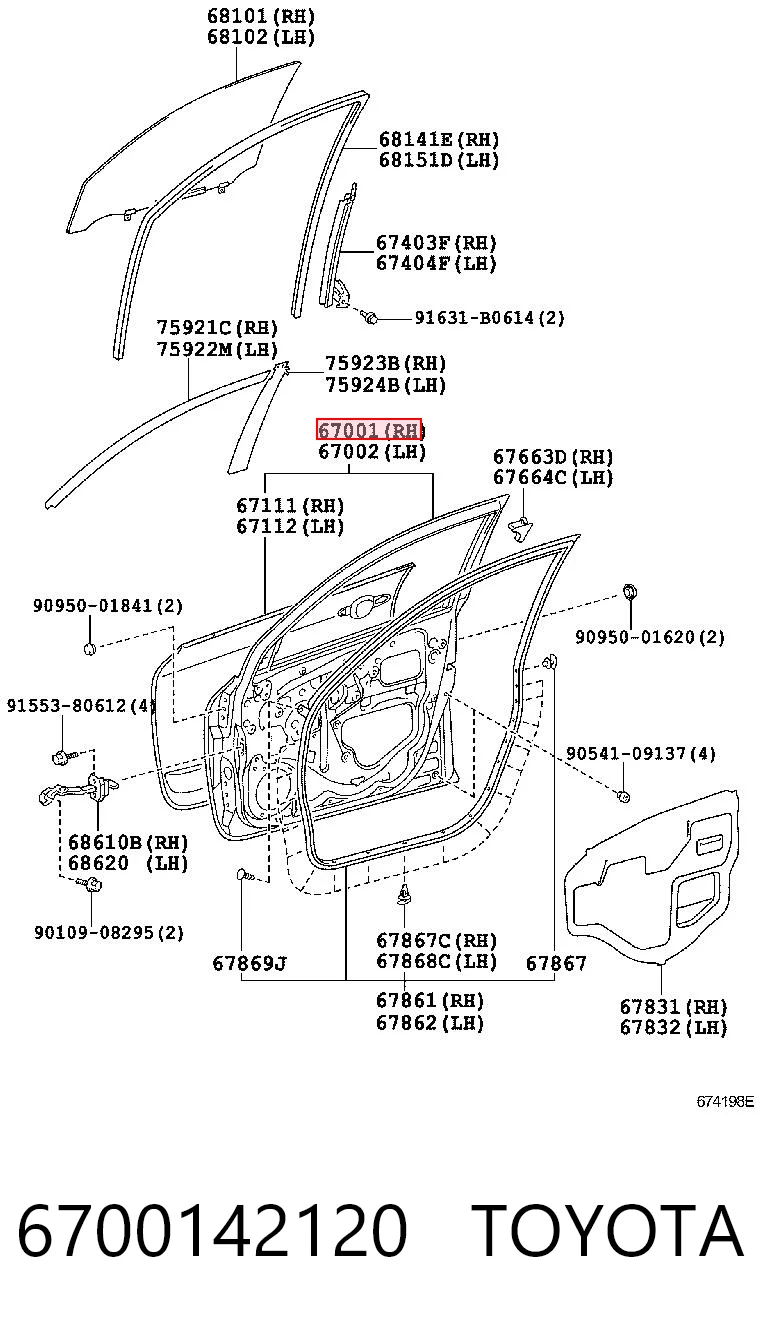 Дверь передняя правая на Toyota RAV4 III A3