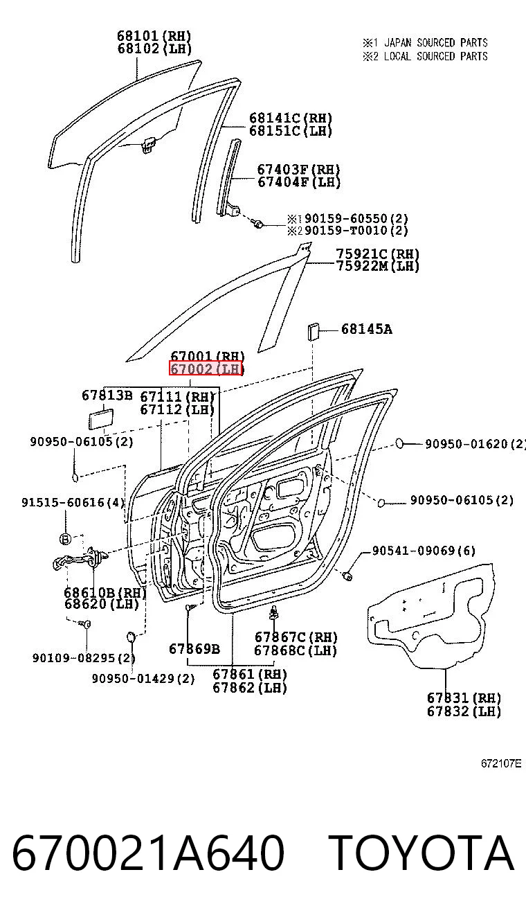 670021A640 Toyota