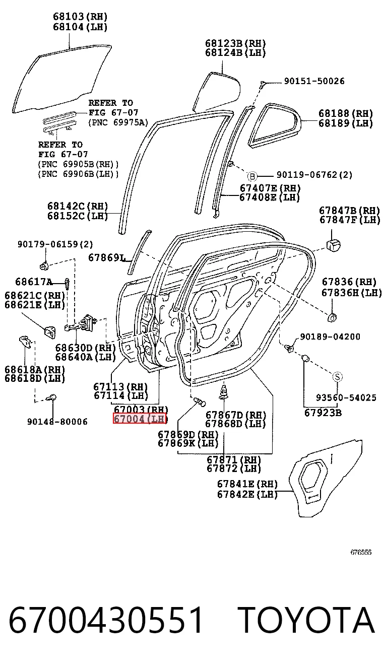 Дверь пассажирская задняя левая на Lexus GS  JZS160