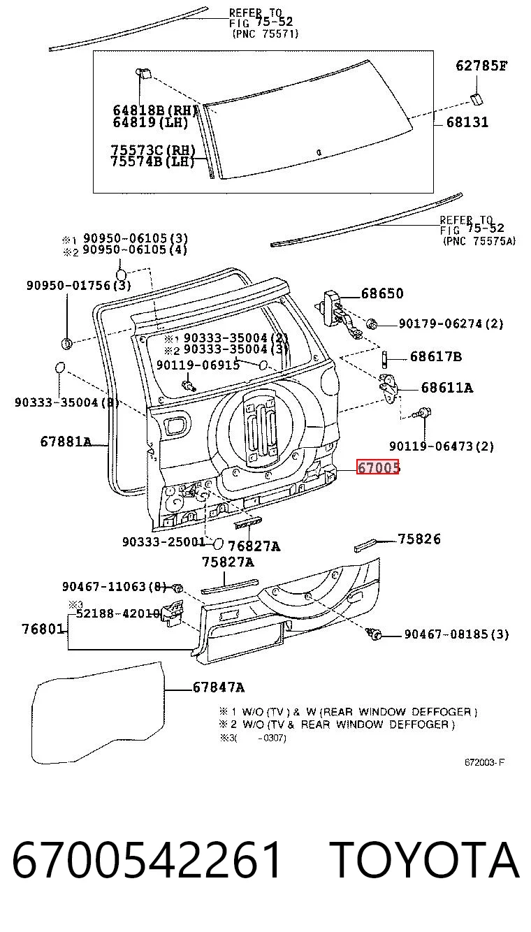 Задняя дверь на Toyota RAV4 II XA2