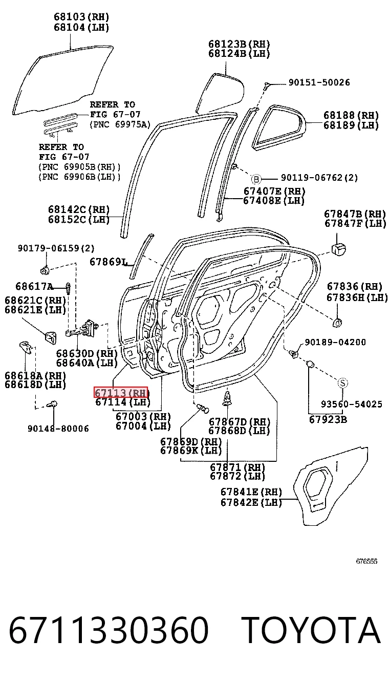 6711330360 Toyota