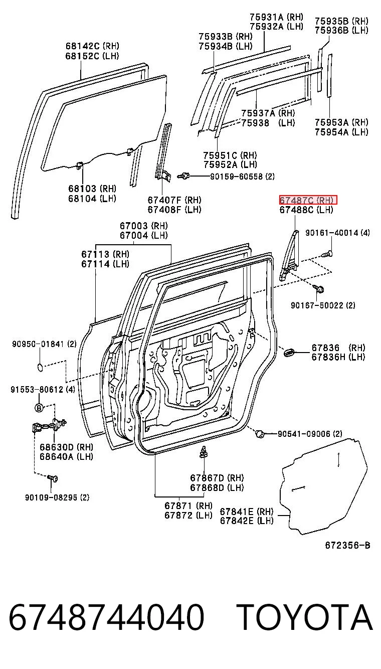 6748744040 Toyota
