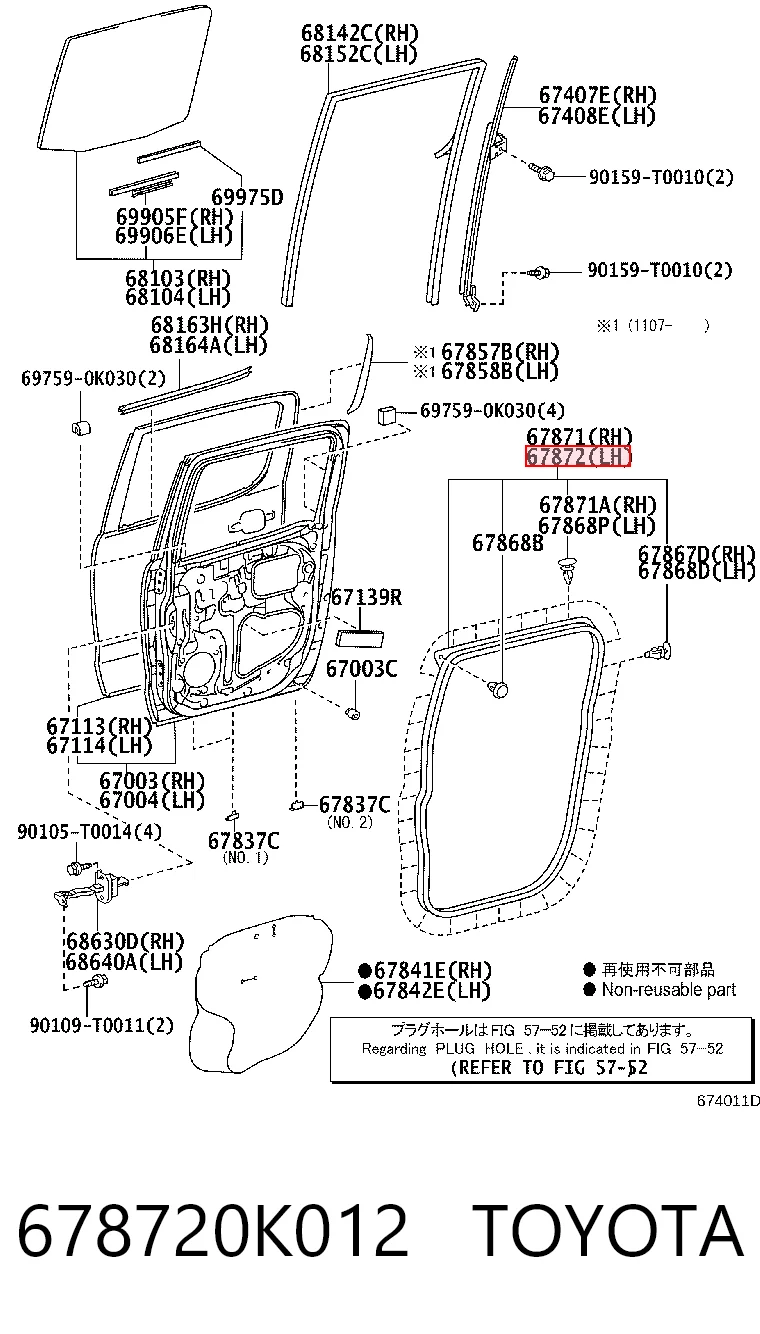 678720K012 Toyota 