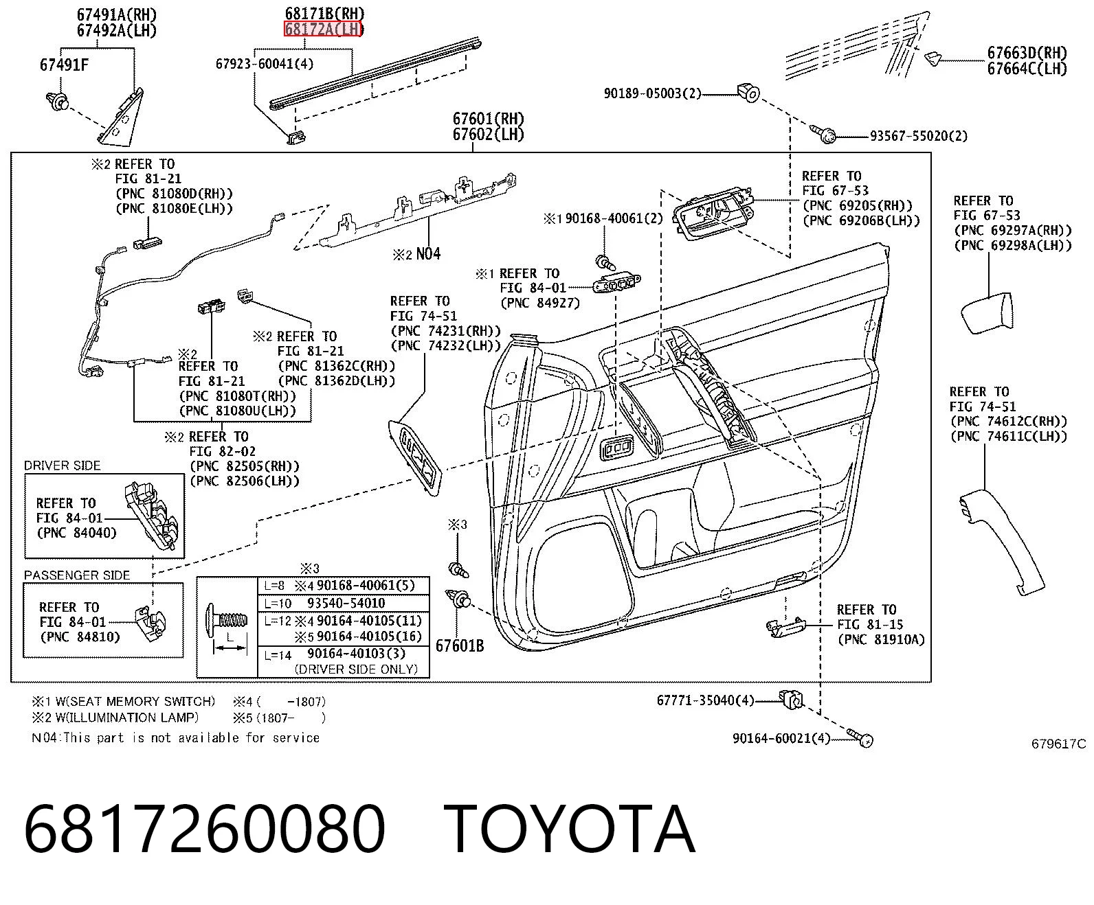 6817260080 Toyota 