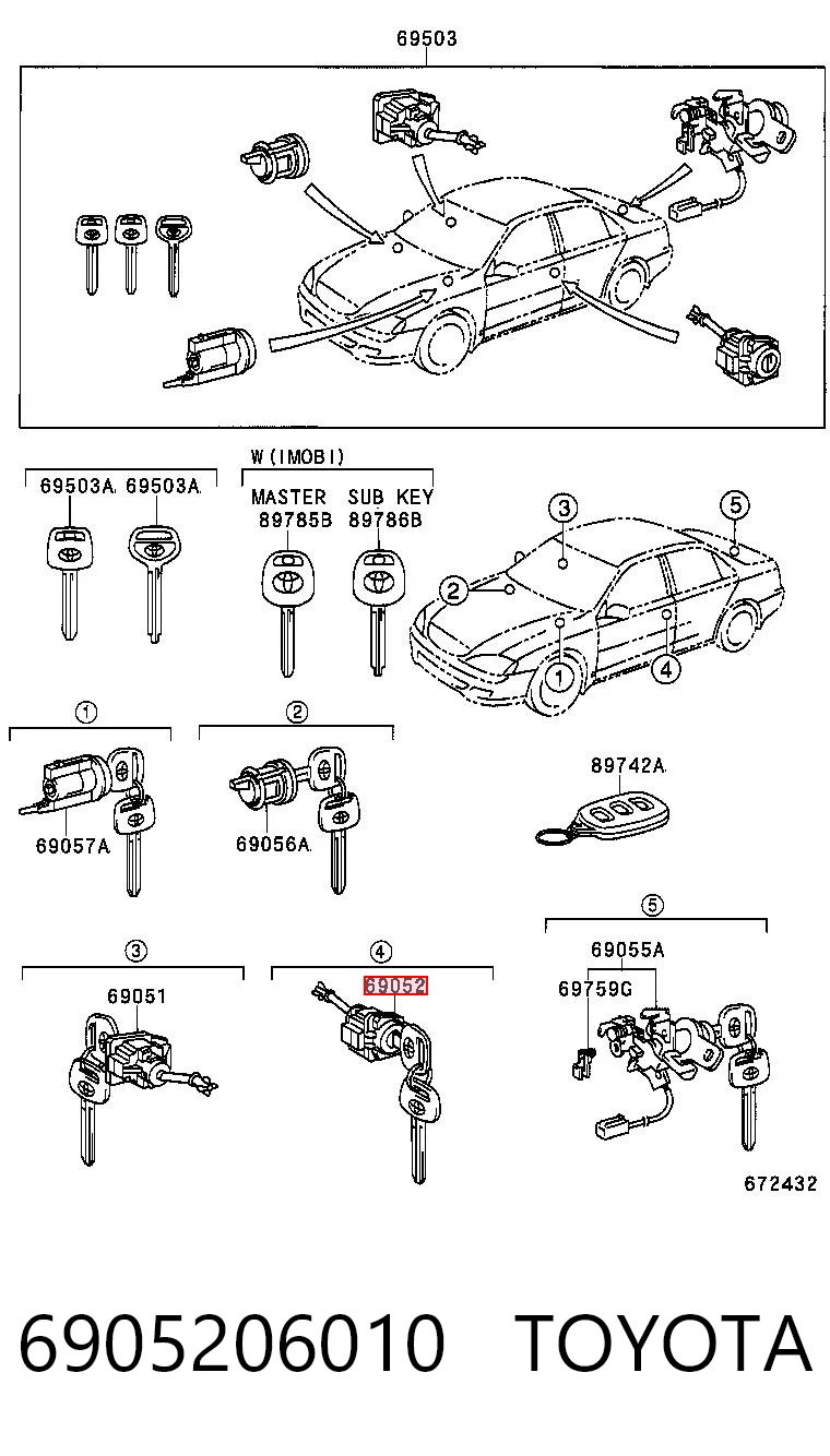 6905206010 Toyota 
