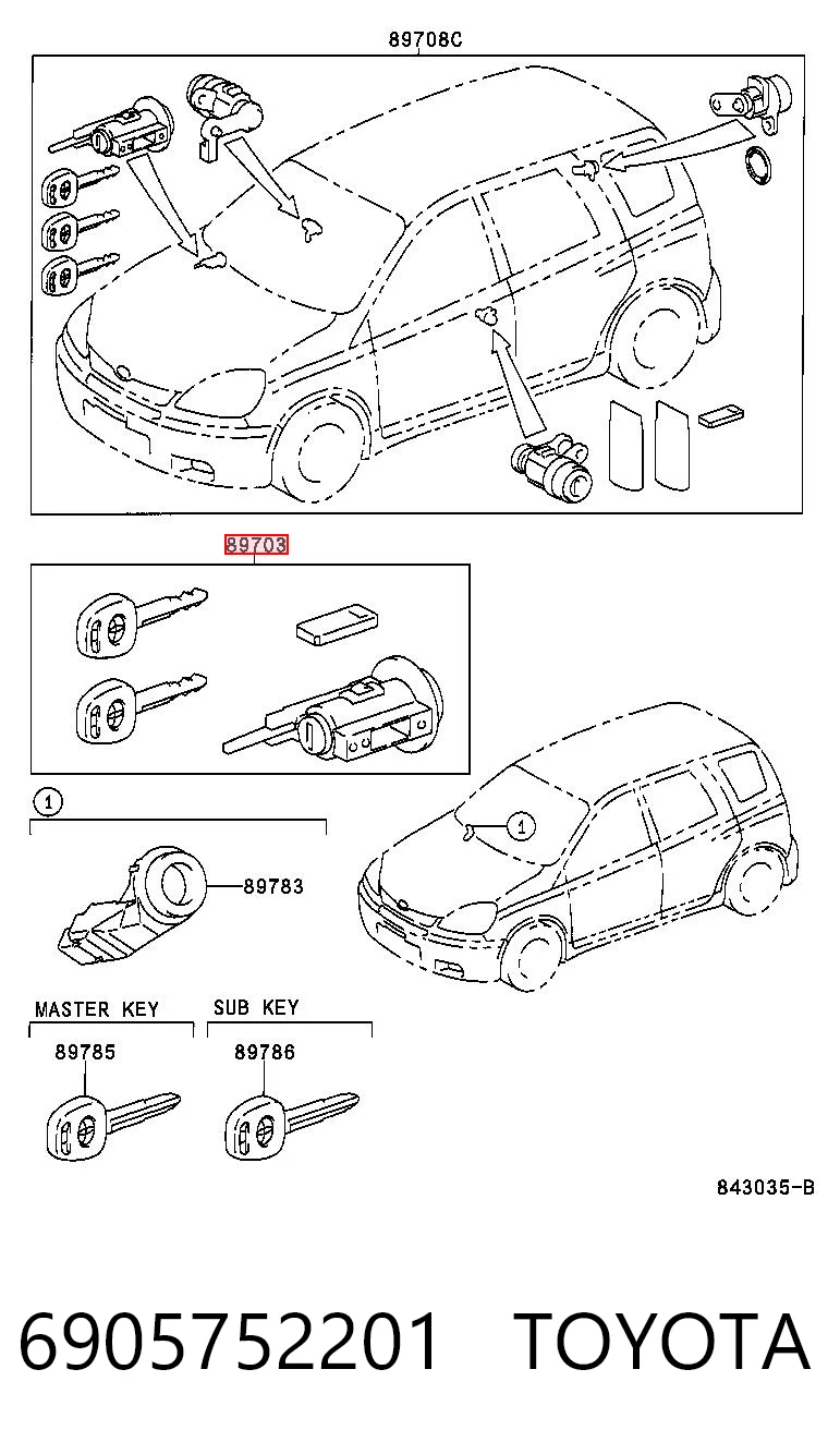 6905752201 Toyota