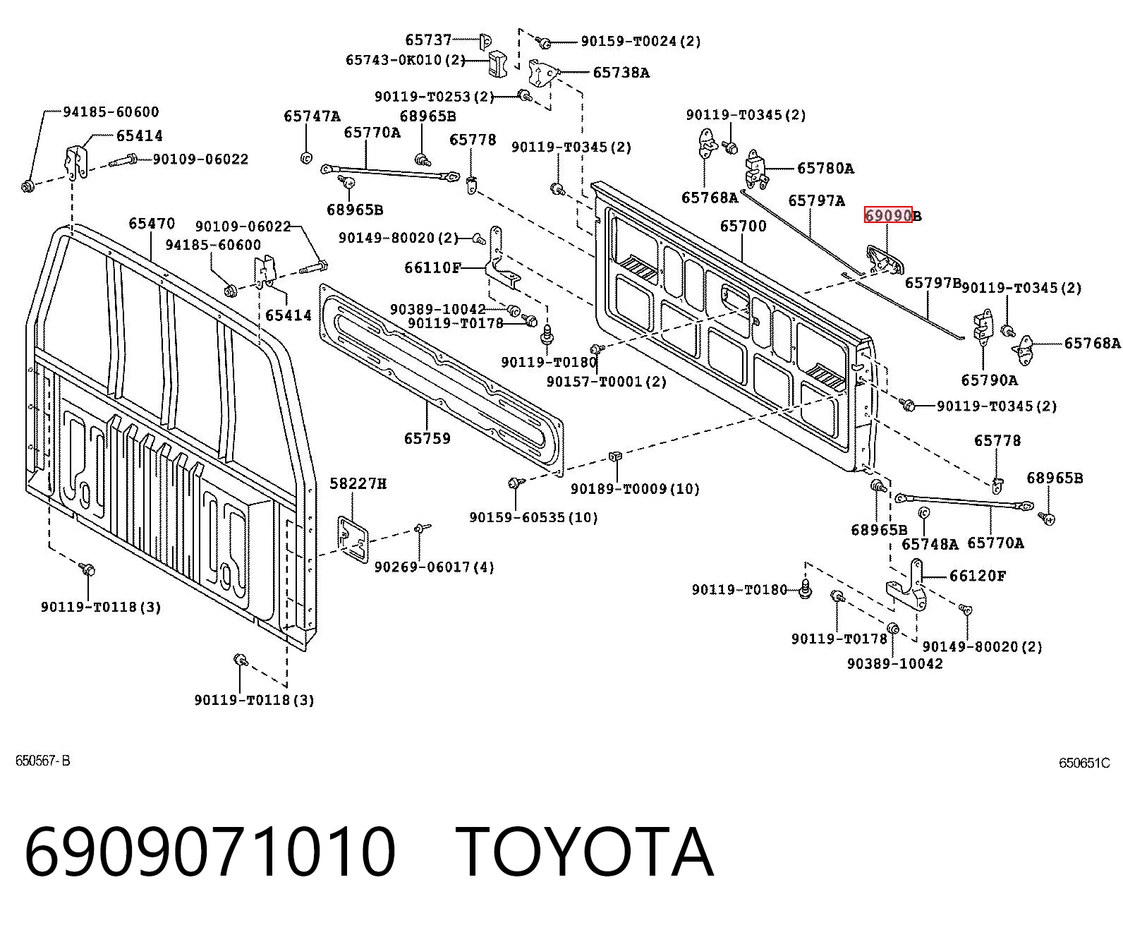 6909071010 Toyota 