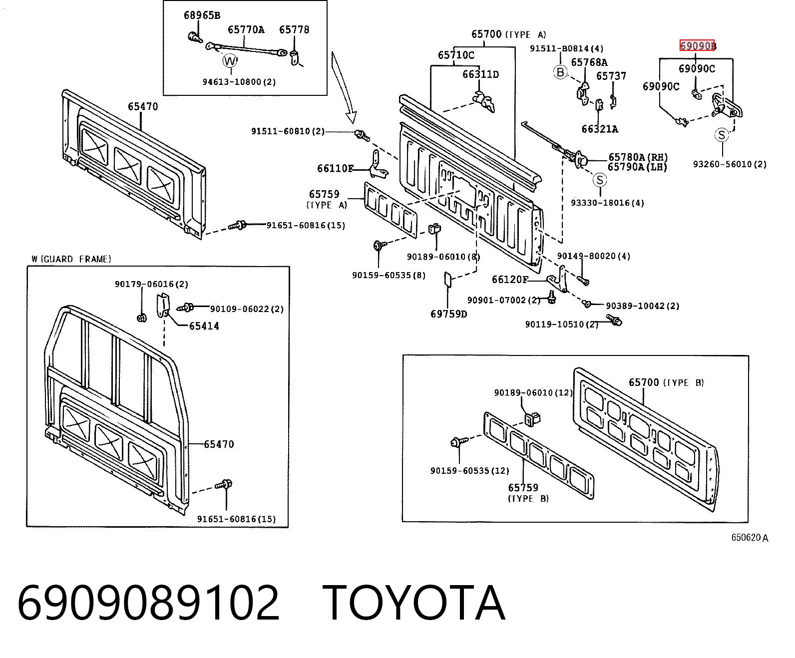6909089102 Toyota 
