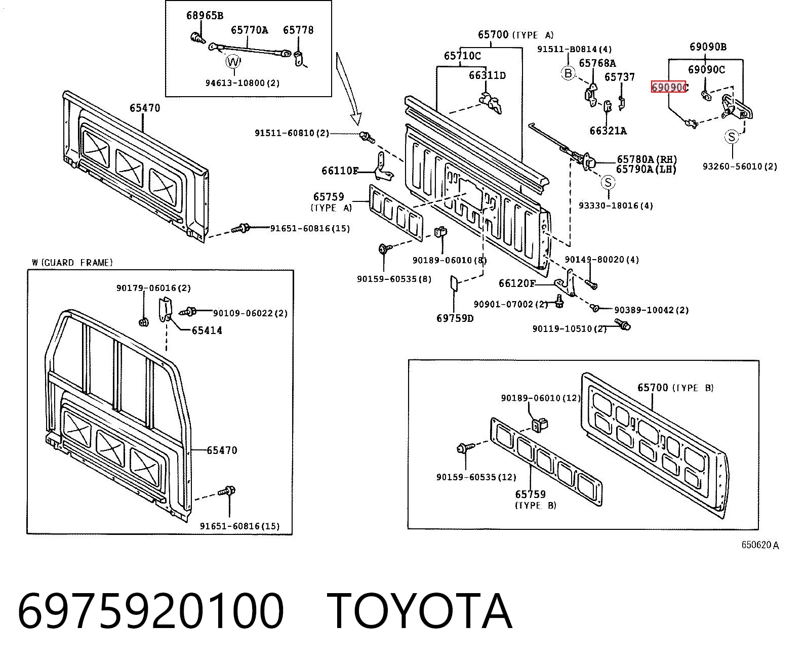6975920100 Toyota