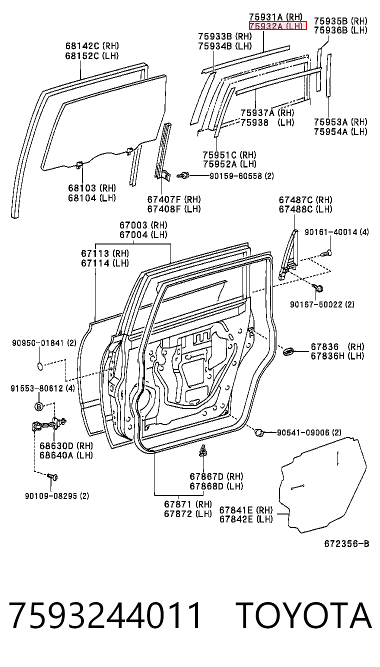 7593244011 Toyota