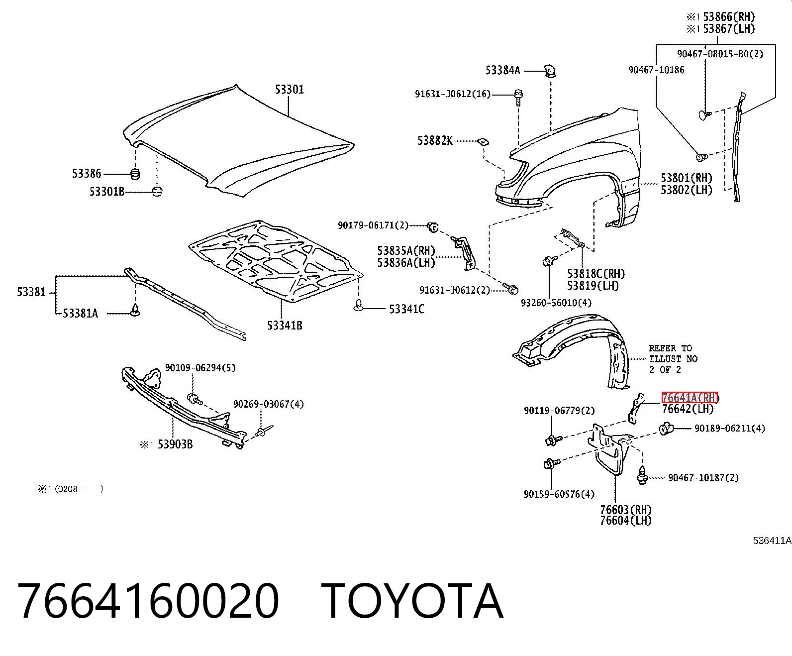 7664160020 Toyota