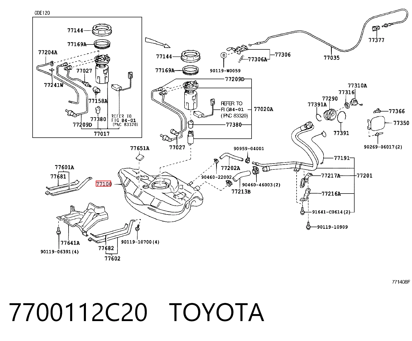 Бензобак Toyota Corolla седан (E12) (2002 - 2006) цена, от 164.26 USD
