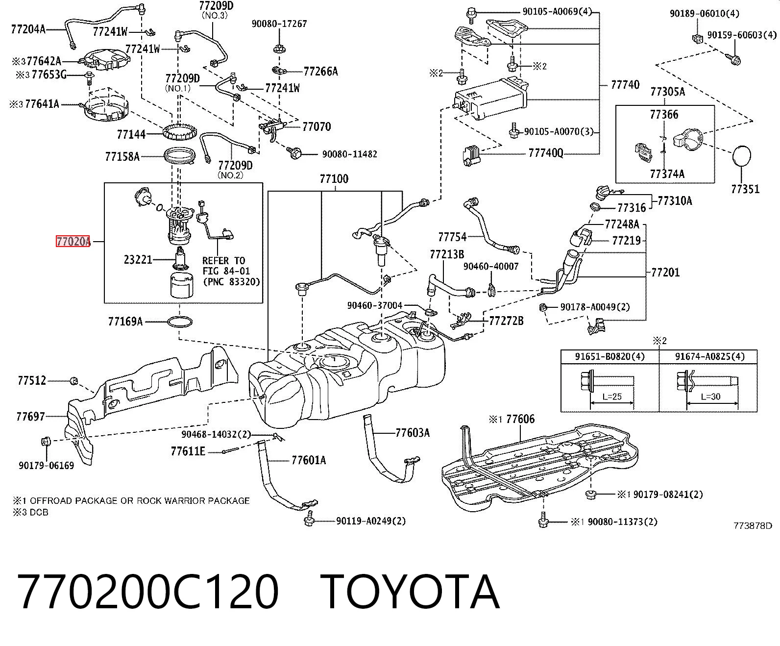 770200C120 Toyota Электробензонасос