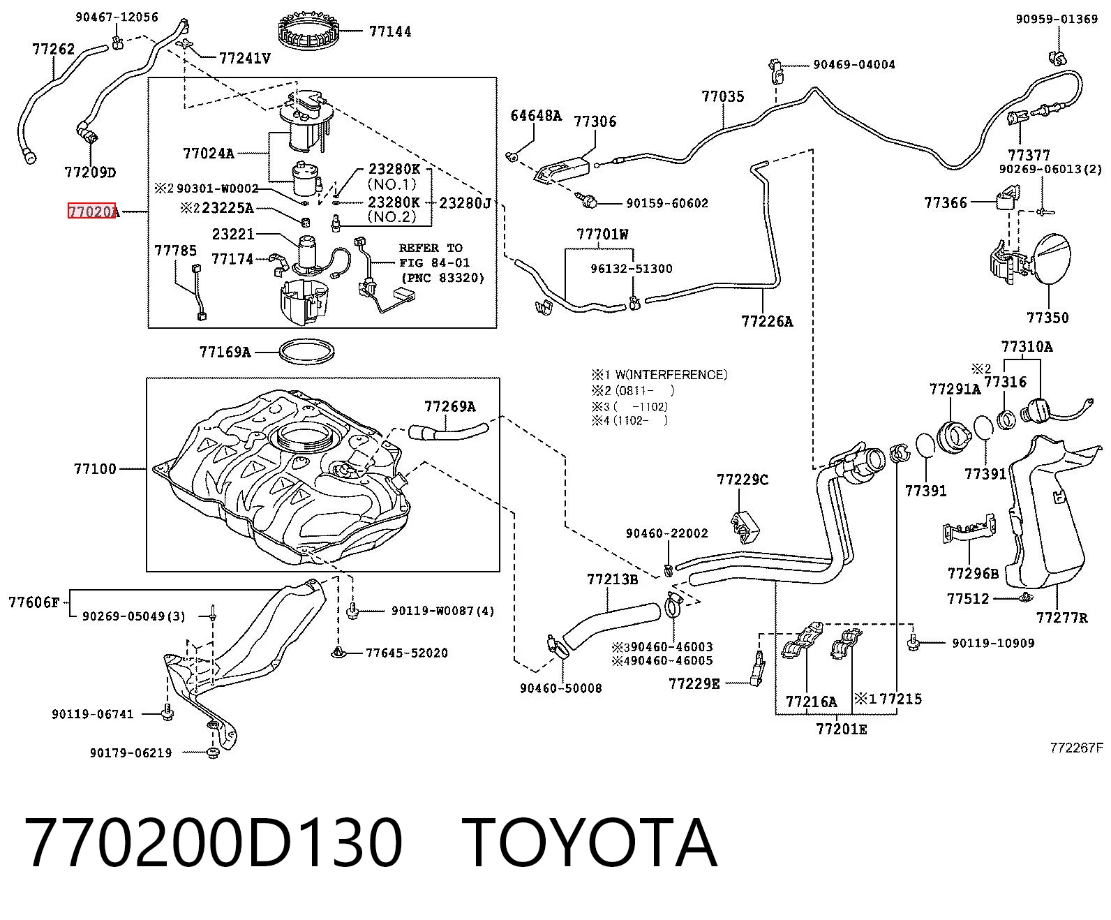 Модуль бензонасоса Daihatsu 770200D130 цена, от 154.72 USD