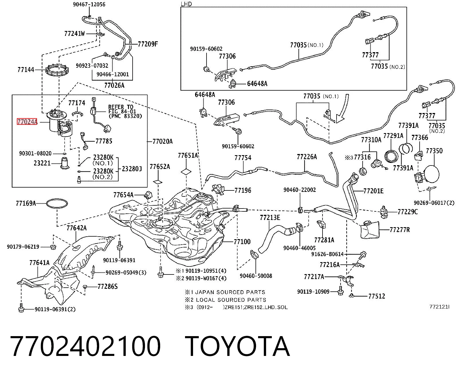 Фильтр тонкой очистки топлива Toyota Auris UKP хэтчбек (E15) (2007 - 2013) цена, от 91.25 USD