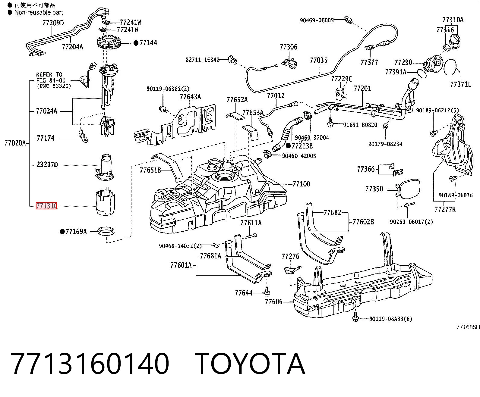 7713160140 Toyota