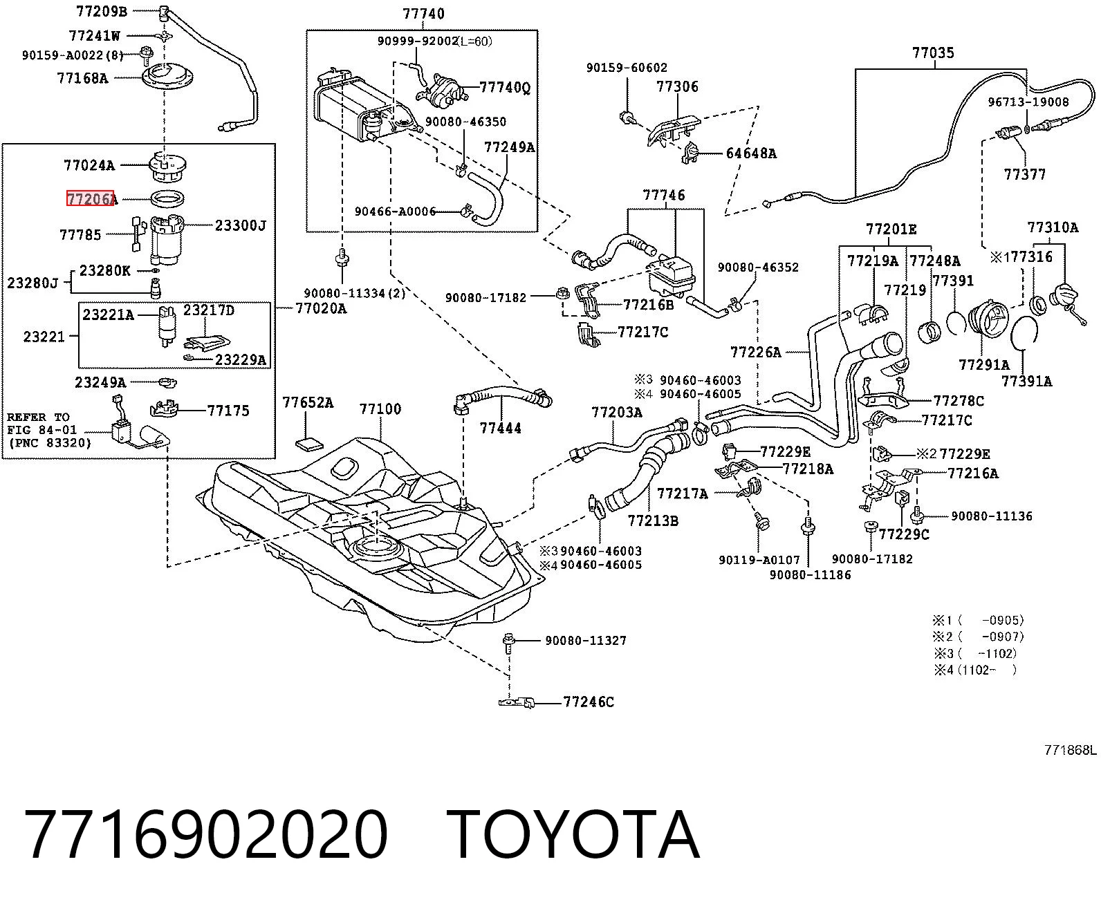 7716902020 Toyota