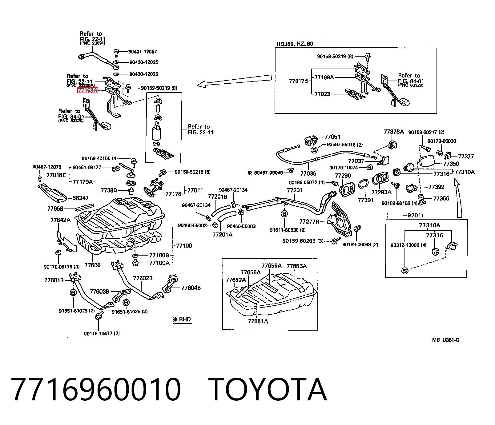 7716960010 Toyota Прокладка датчика уровня топлива / топливного насоса (топл.бак)