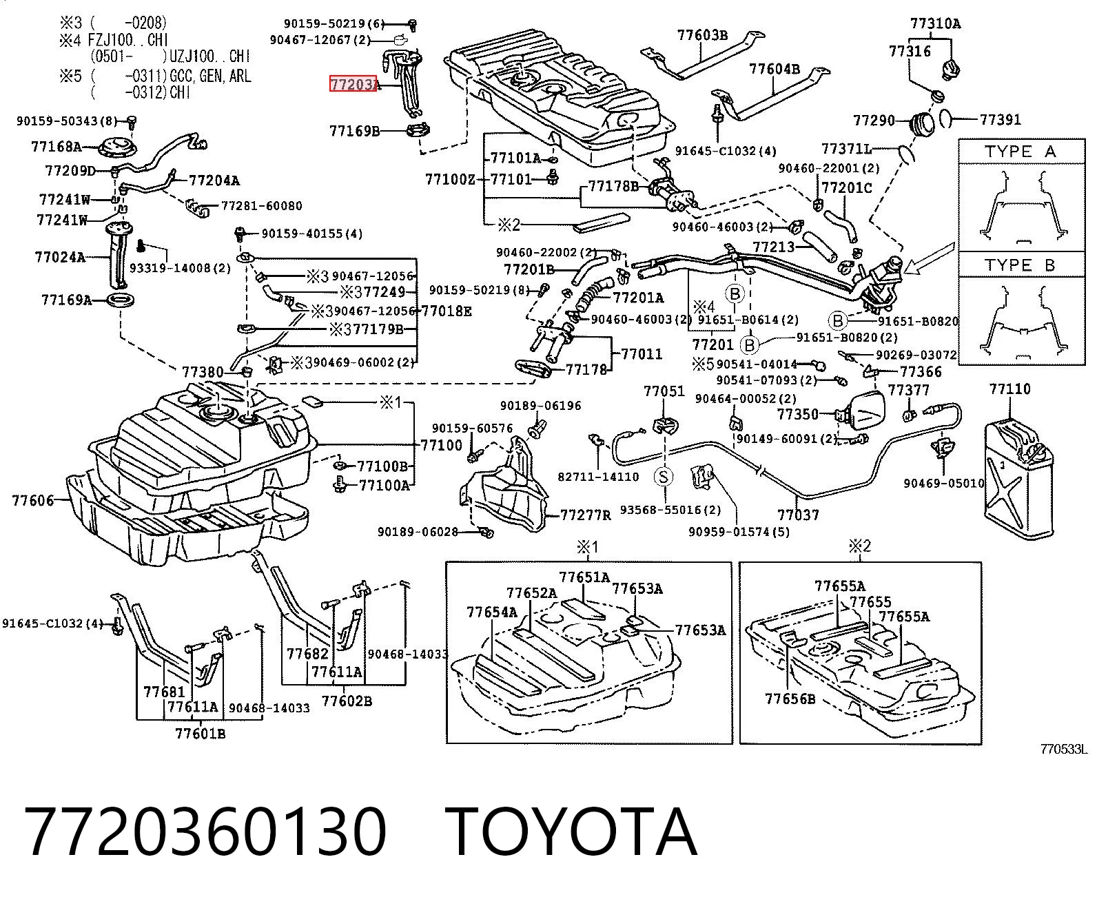 7720360130 Toyota
