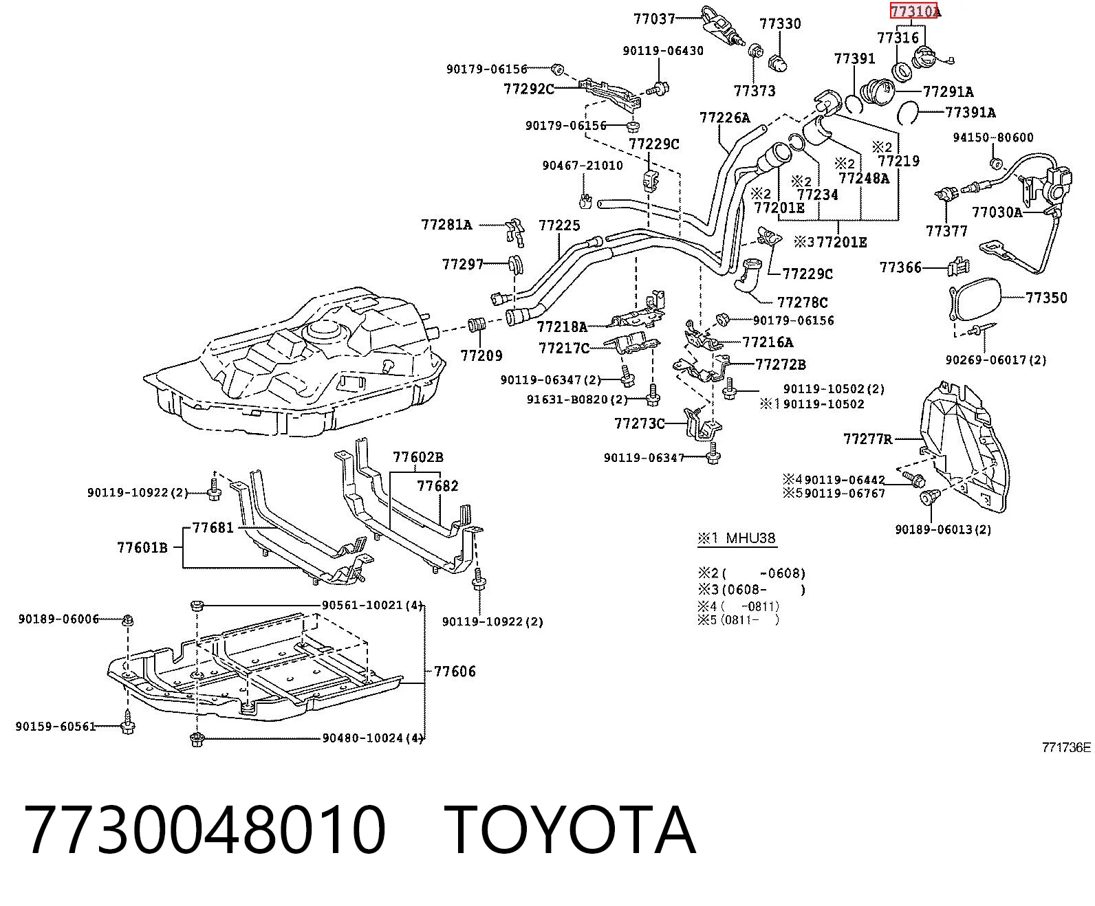 Пробка бензобака Chrysler MN120696