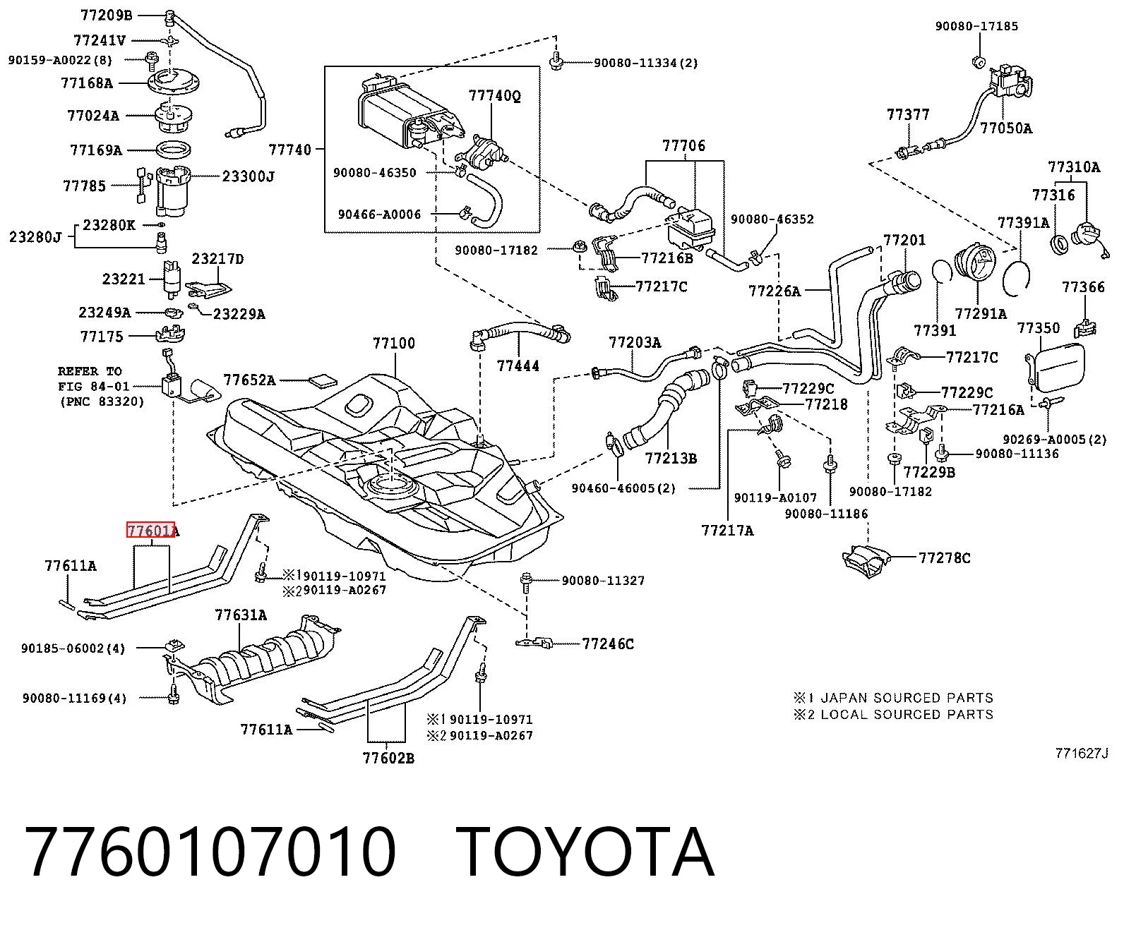 7760107010 Toyota 