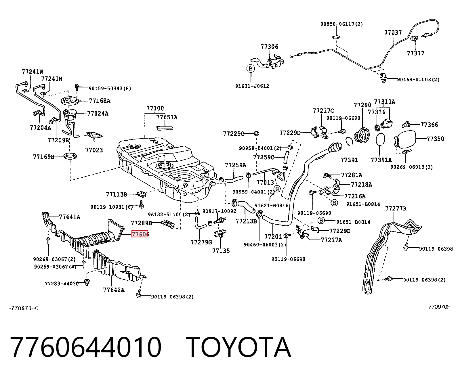 7760644010 Toyota