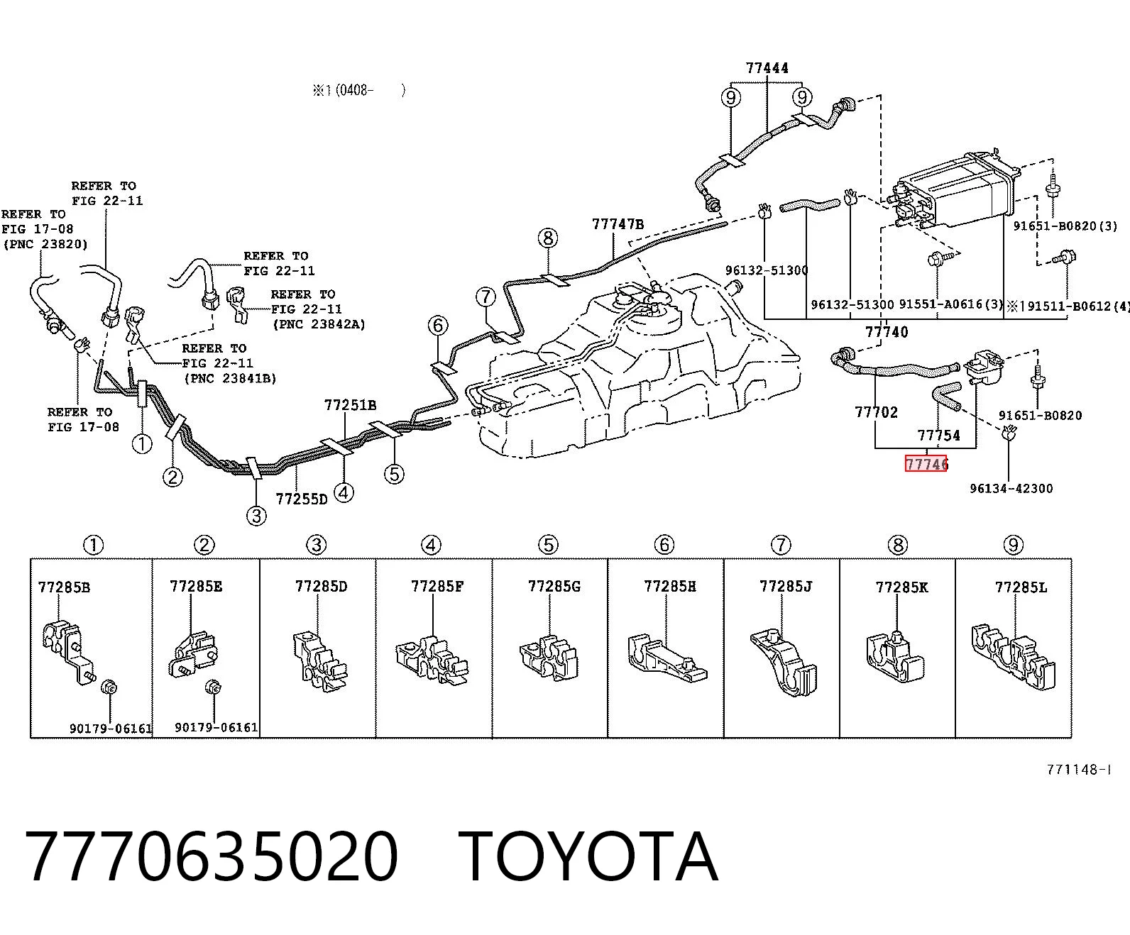 7770635020 Toyota Абсорбер топливных паров